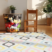 Luxe Play - Charcoal Star | Stylish Reversible Foam Floor Play Mat - Large