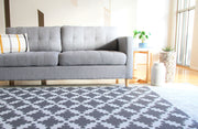 Luxe Play - Charcoal Star | Stylish Reversible Foam Floor Play Mat - Large