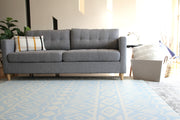 Crystals - Blue Charcoal | Soft Stylish Reversible Play Mat | Large