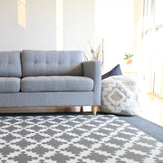 Luxe Play - Charcoal Star | Stylish Reversible Foam Floor Play Mat - Large