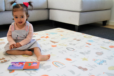 Alpha - Palm Char| Soft Stylish Educational Baby play mat | Large