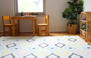 Luxe Play - Charcoal Star | Stylish Reversible Foam Floor Play Mat - Large