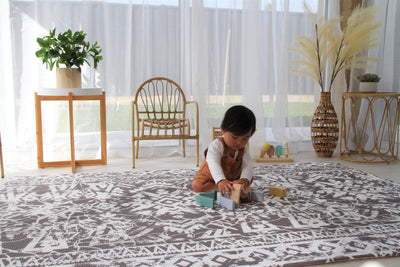 Explorer - Ash Rose | Stylish Reversible Play Mat | Large