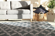 Luxe Nat - Sage Grey Star | Stylish Reversible Foam Floor Play Mat - Large