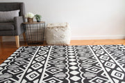 Crystals - Black Gray | Soft Stylish Reversible Play Mat | Large