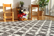 Luxe Play - Charcoal Star | Stylish Reversible Foam Floor Play Mat - Large
